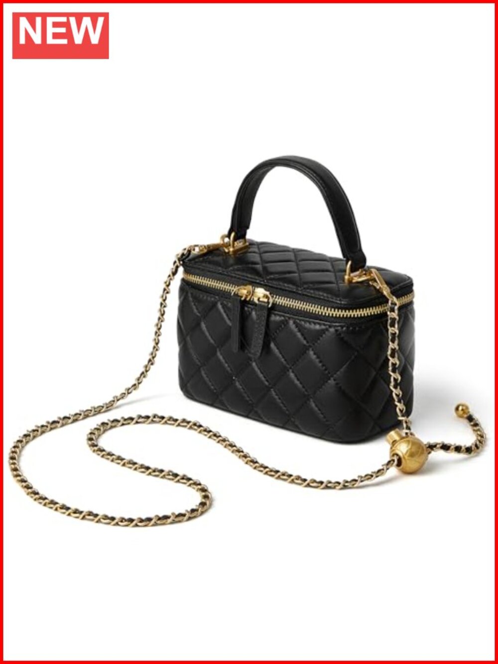 Small Leather Crossbody Purse Quilted Box Bag Top Handle Women